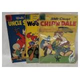 3 Dell Comics 1950's - Woody Woodpecker, Disney