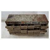 Vtg Ac Delco Mini Lamp Metal Store Cabinet