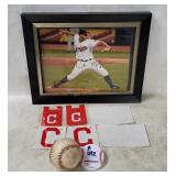 Mlb Indians Justin Masterson Signed Pic & More