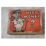Vtg Novelty Need Money? Beggar's Kit