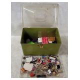 Vtg Sewing Box W/ Supplies