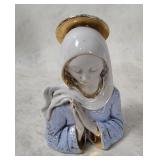 Virgin Mary Ceramic Figurine Italy