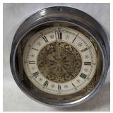 Vintage Porthole W/ Ornate Clock Face