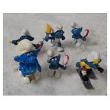 Vintage Smurf Pvc Figures