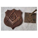 Masonic Wall Plaque & Pen Holder