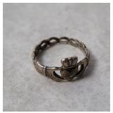 Sterling Heart Ring Size 8.5