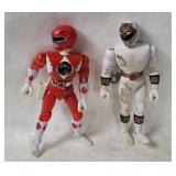 1990's Power Rangers Red & White Figures