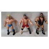3 Wcw Wrestling Figures 1990's -  Ric Flair Etc.