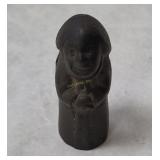 Vtg Secret Monk Novelty Metal Figurine