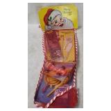 Vtg Christmas Pre-filled Stocking W/ Toys
