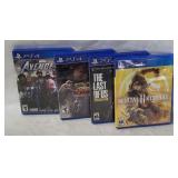 4 Ps4 Games - Avengers, Street Fighter, Mk 11