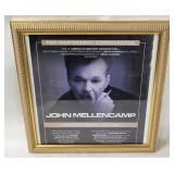 Framed John Mellencamp Magazine Ad