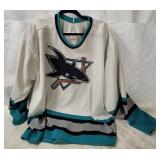 Vtg San Jose Sharks Hockey Jersey Size X L