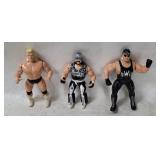 3 Wcw Wrestling Figures 1990's -  Hulk Hogan Etc.