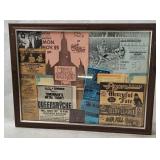 Framed Rock/ Metal Concert Flyers & More