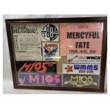 Framed Rock Concert Flyers & Bumper Stickers