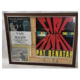 Framed Rock Concert Ticket Stubs & More