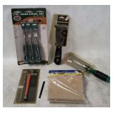 Tools - Chisels, Paint Scraper, Sandpaper Etc.