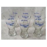 6 Burkhardt's Beer Glasses