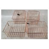 3 Mainstays Wire Baskets