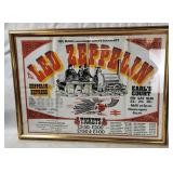 Framed Led Zeppelin Earl's Court Concert Poster