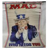 1992 Mad Magazine Who Needs You Poster