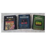 3 Atari 2600 Games - Pitfall, Starmaster, Mash