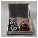 Trinket Box W/ Belt Buckle, Masonic Suncatcher Etc