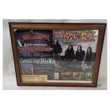 Framed Bw&bk Magazine Cover W/ Ticket Stub