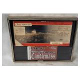 Framed Judas Priest & Candlemass Ticket Stubs