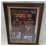 Framed Bw&bk 6-pack Concert Ad Etc.