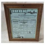 Framed 1984 Iron Planet Metalheads Magazine Page