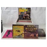 Box Of Vtg Western Themed Records