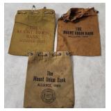 Vtg Mount Union Alliance Ohio Bank Bags