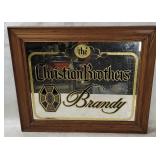 Framed Christian Brothers Brandy Mirror