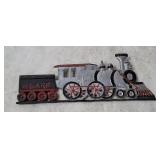 Vtg Cast Metal Locomotive Wall Decor