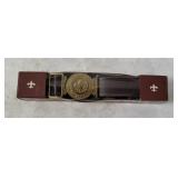 1977 Boy Scouts Leather Belt