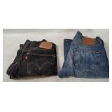 2 Pairs Levis Jeans Size 34x32
