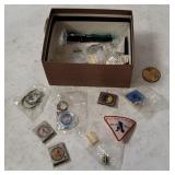 Vtg Boy Scouts Keychains, Belt Loops, Slides Etc.