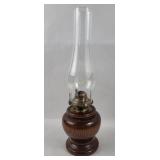 Wood Base Oil Lamp