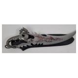 21' Decorative Dragon Dagger W/ Plaque