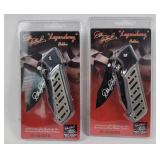 2 New Dale Earnhardt Folding Knifes