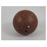 3' Civil War Era Cast Iron Cannon Ball