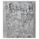 Jim Lee Light Up Harley Quinn Canvas Artwork