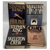 4 Stephen King Books- Cujo, Shining, Skeleton Crew