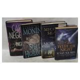 4 Thriller/ Romance Hardcover Novels - Angel Etc.