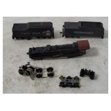 H O North Texas Car & 2 Cars W/ Loose Parts