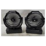 2 Wavmill Battery Operated Portable Fans