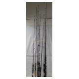 7 Fishing Rods - Zebco, Shakespeare Etc.