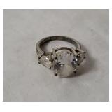 Sterling Ring W/ Stones Size 6